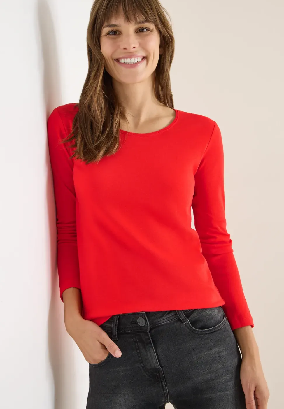 Basic Langarmshirt