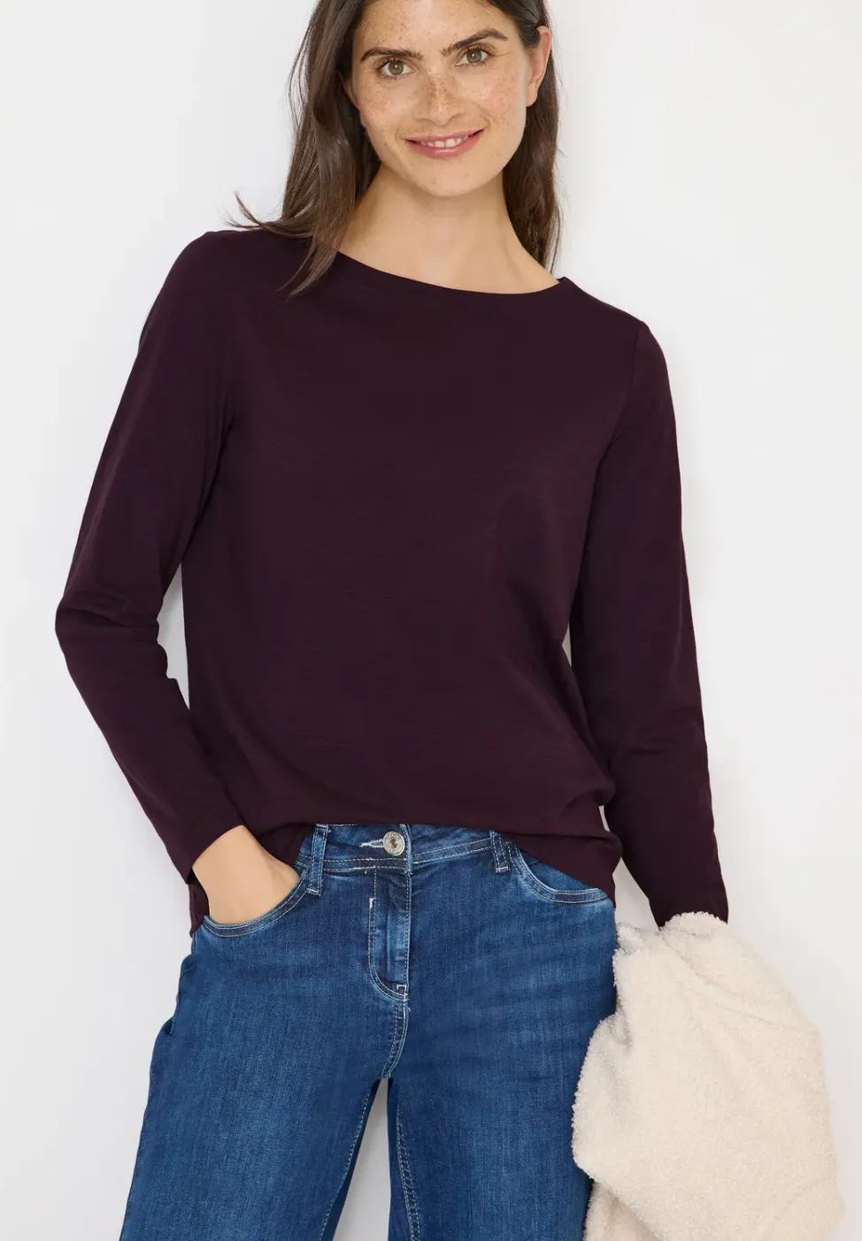 Basic Langarmshirt