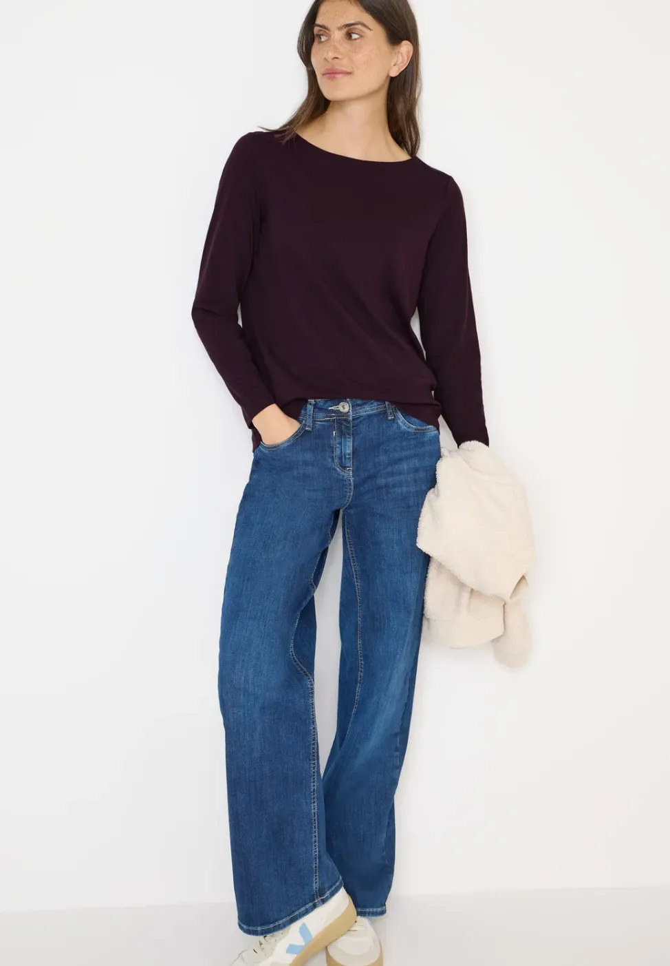 Basic Langarmshirt