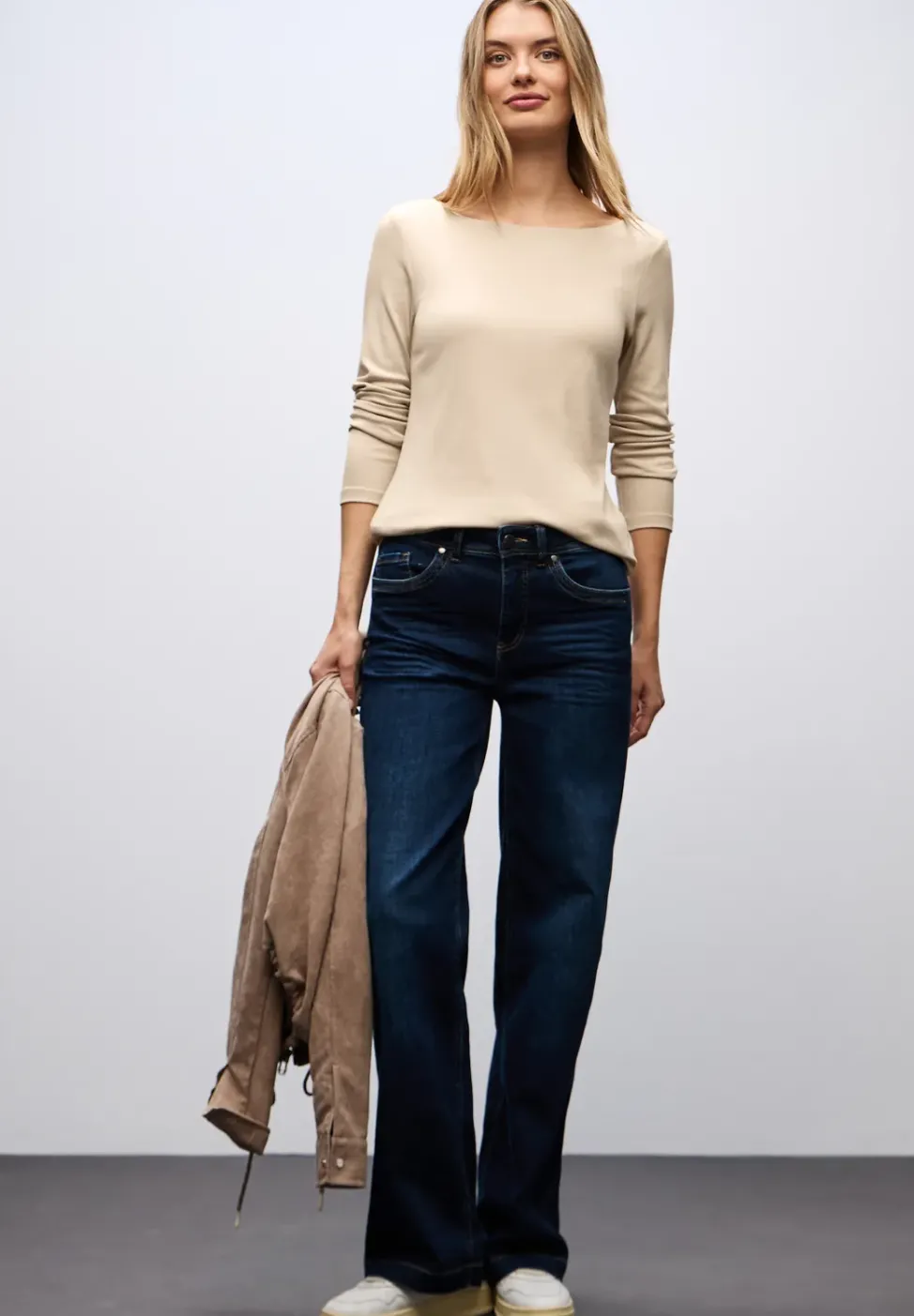 Basic Langarmshirt