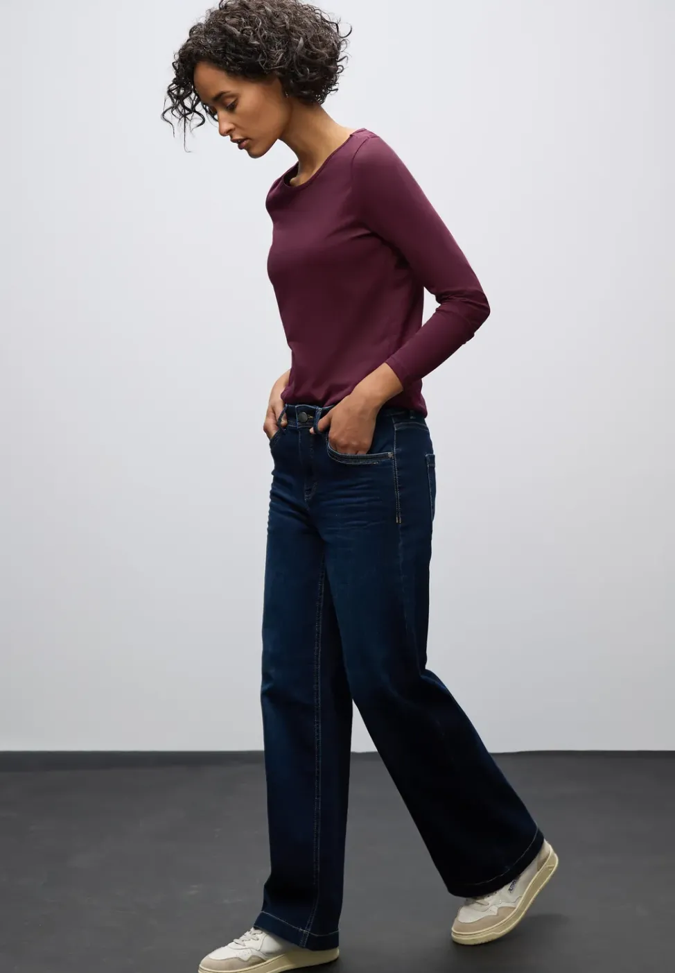 Basic Langarmshirt