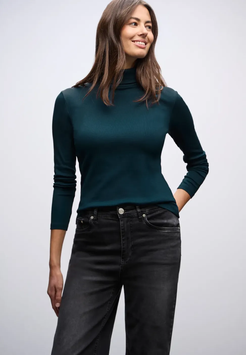 Basic Rollkragenshirt