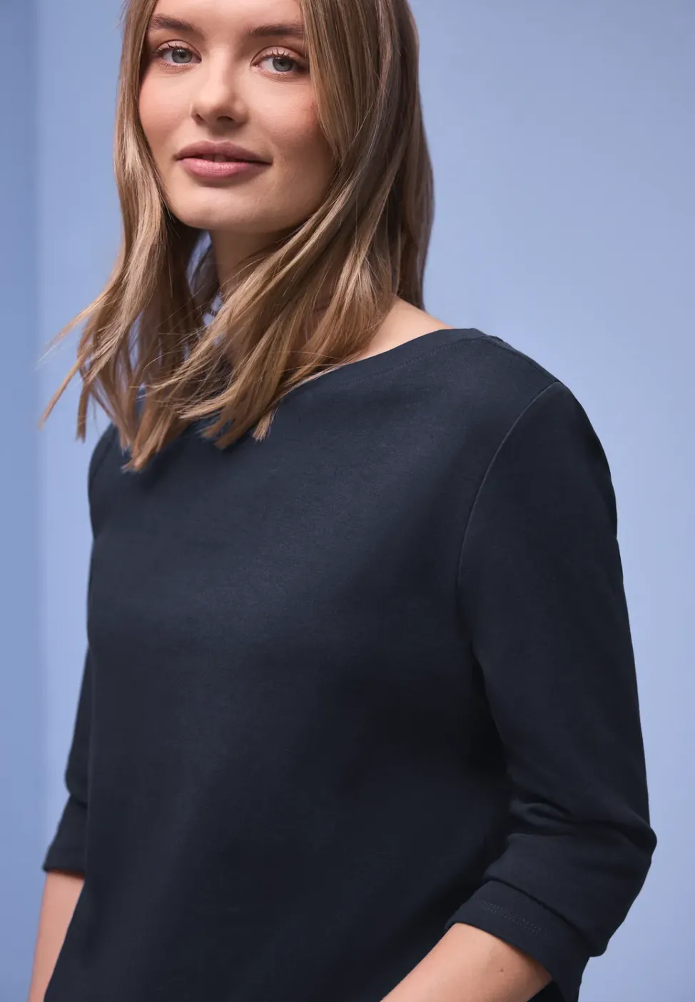 Basic Shirt aus reiner Baumwolle