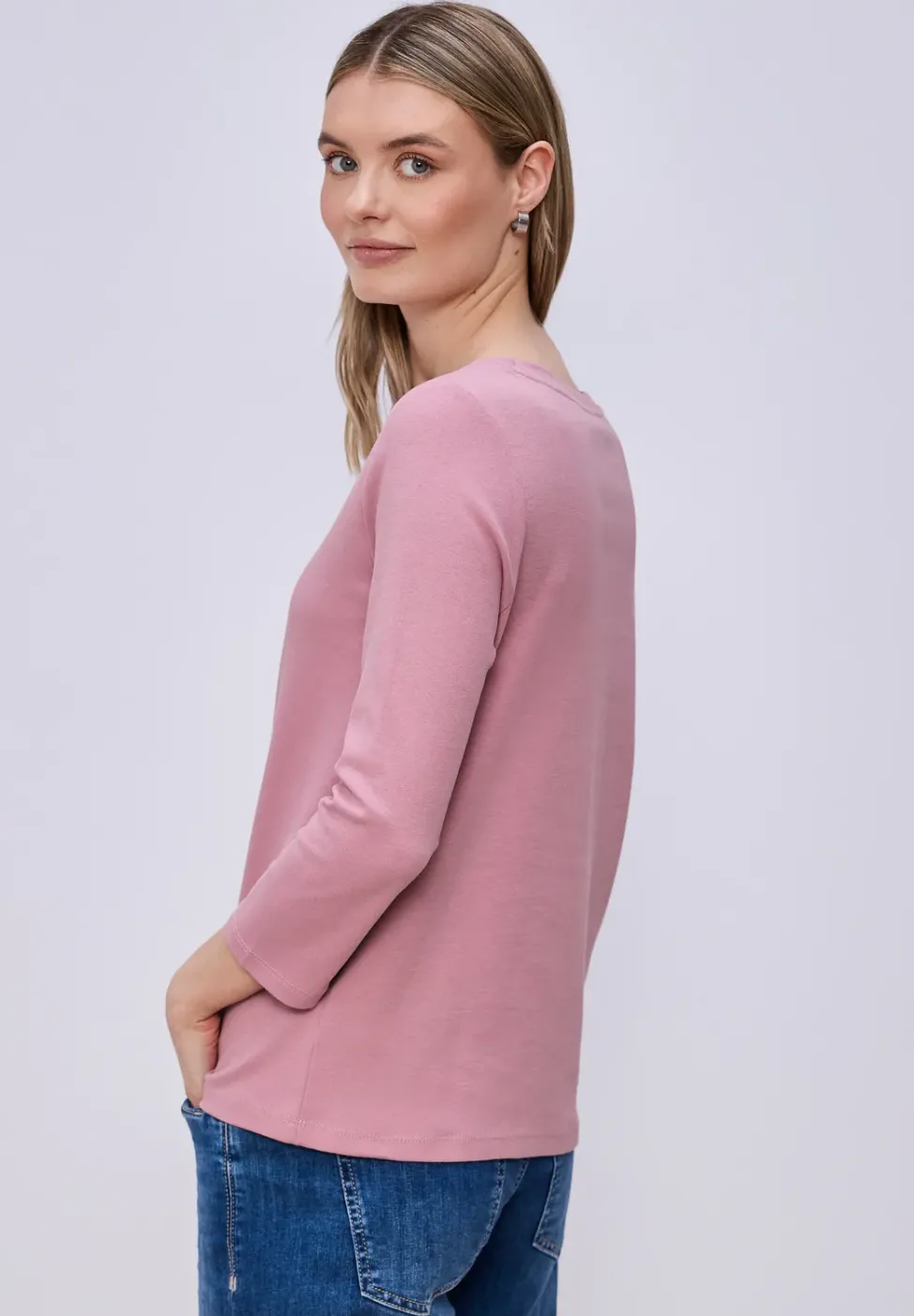 Basic Shirt aus reiner Baumwolle