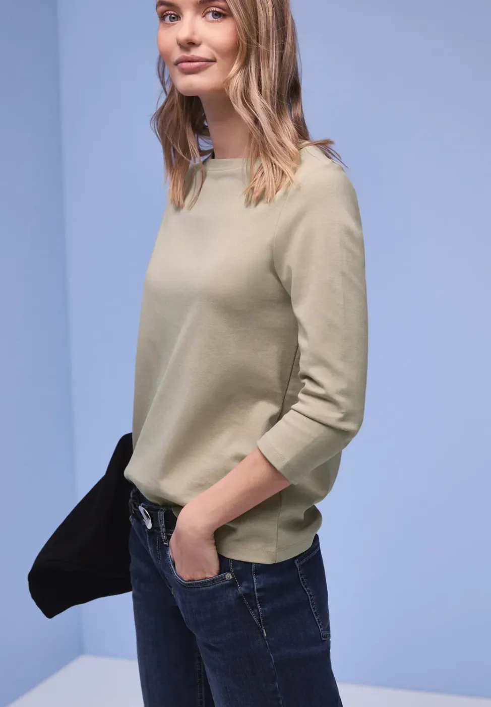 Basic Shirt aus reiner Baumwolle