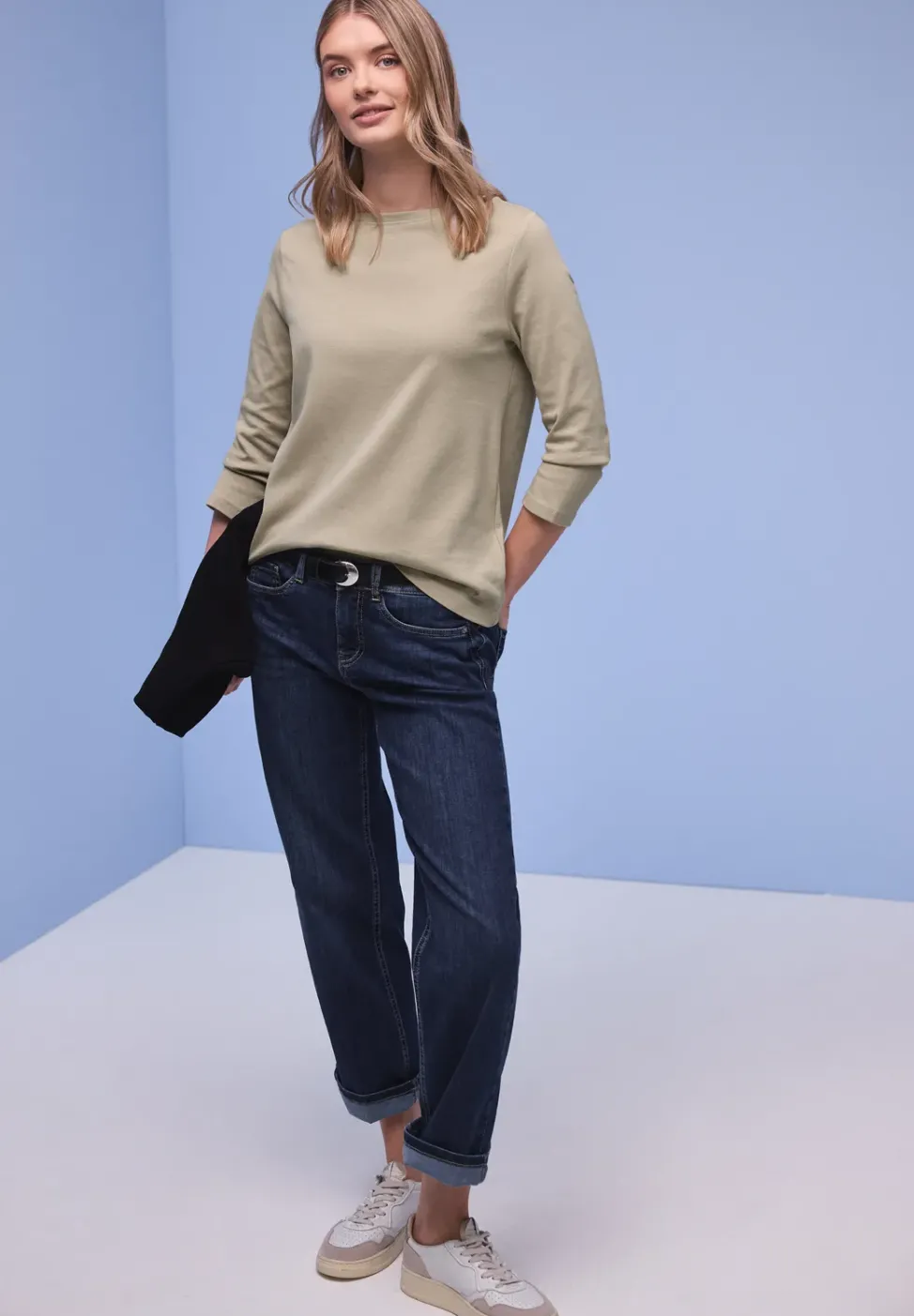 Basic Shirt aus reiner Baumwolle