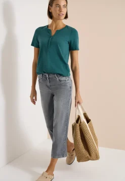 Basic Shirt im Tunika-Look