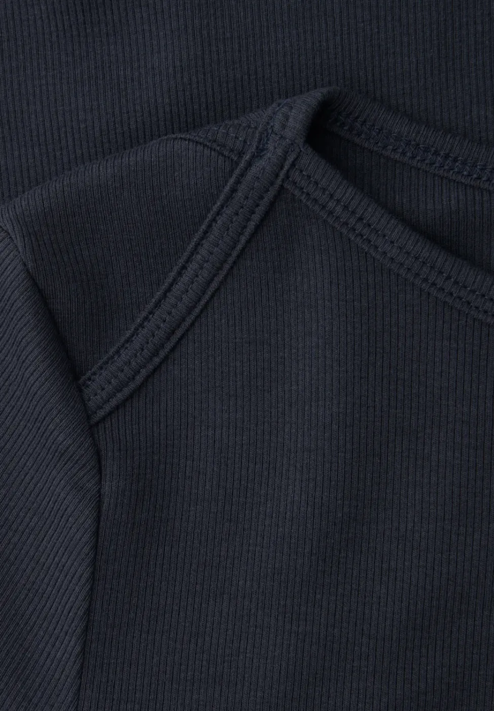 Basic Shirt in Rippstruktur