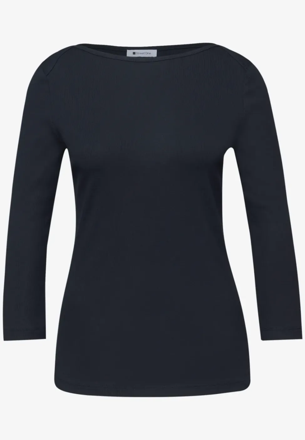 Basic Shirt in Rippstruktur