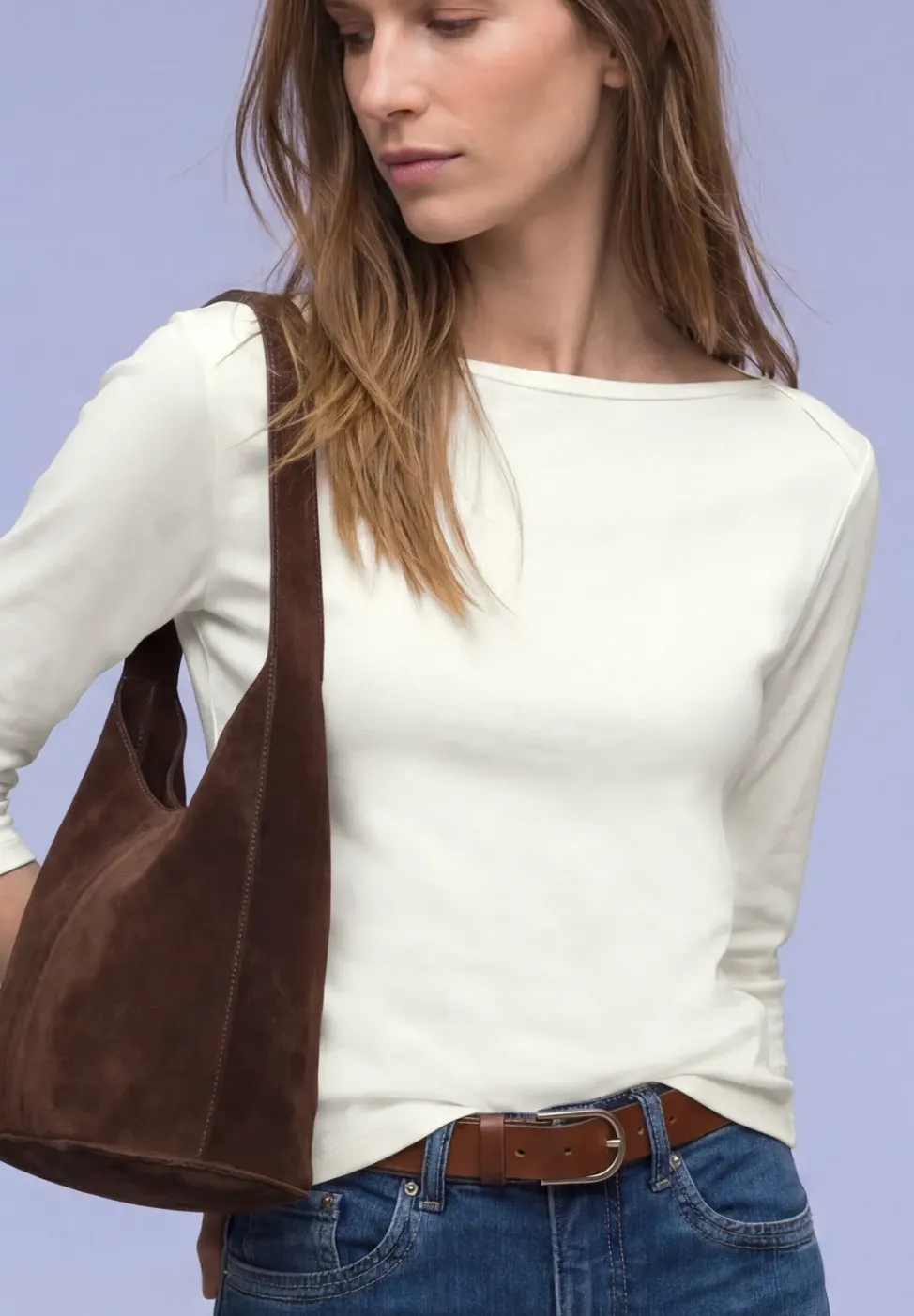 Basic Shirt in Rippstruktur