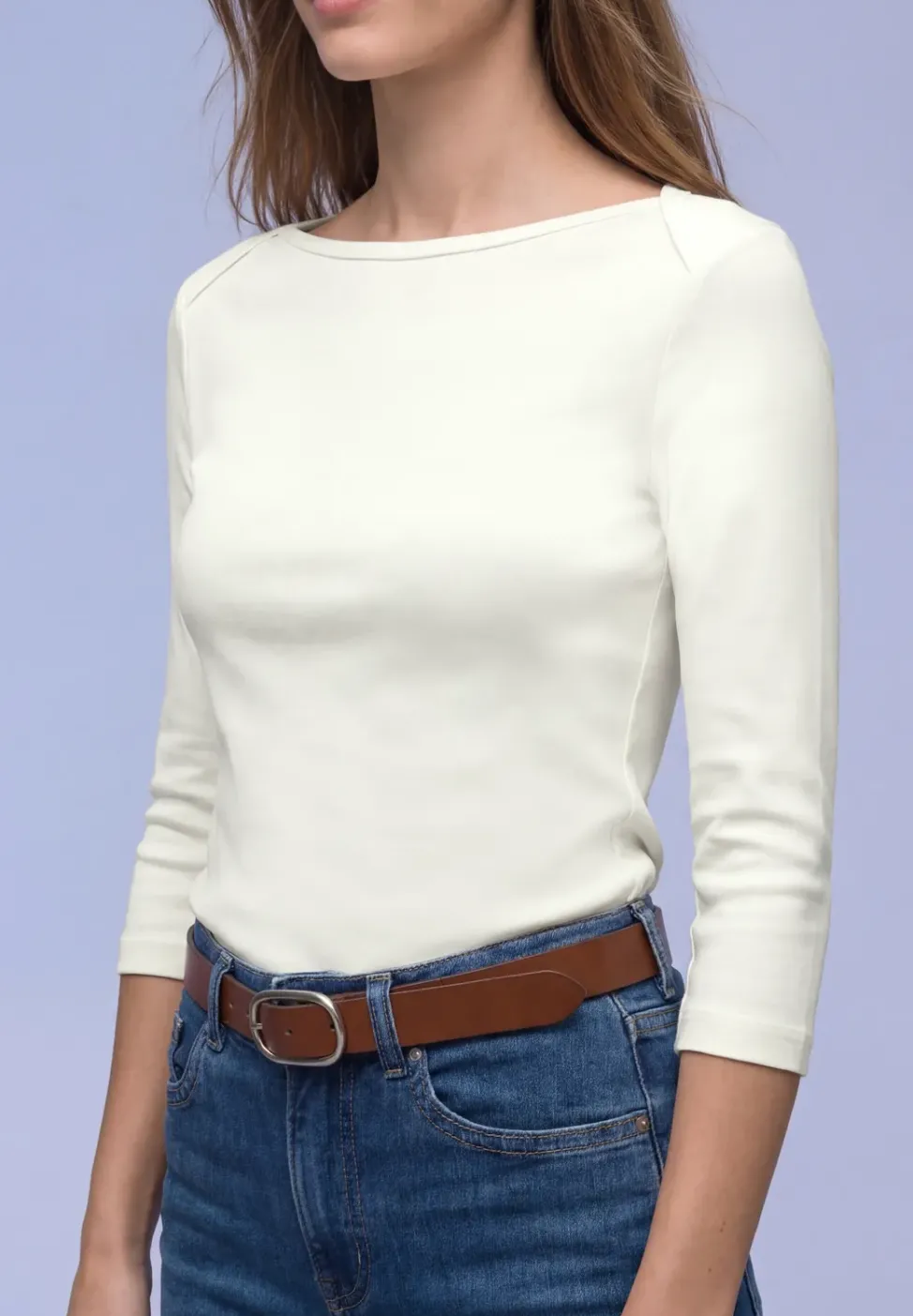 Basic Shirt in Rippstruktur