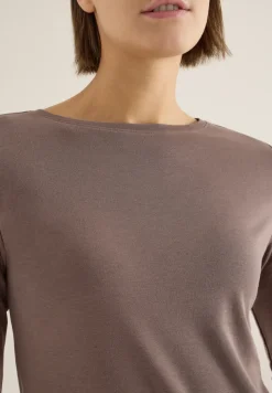 Basic Shirt in Unifarbe