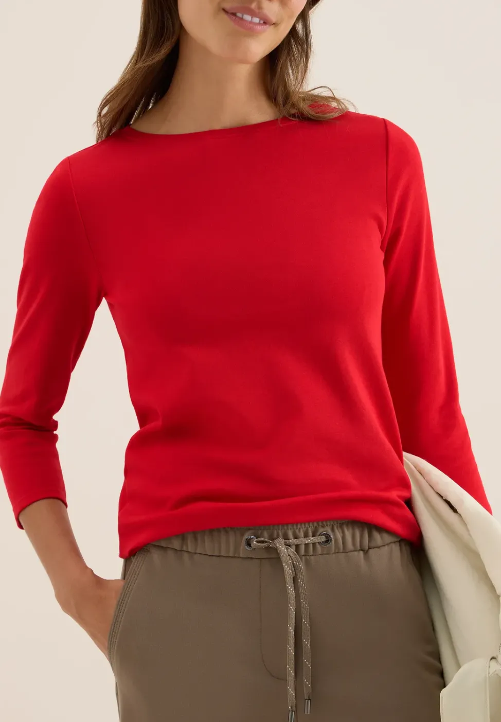 Basic Shirt in Unifarbe