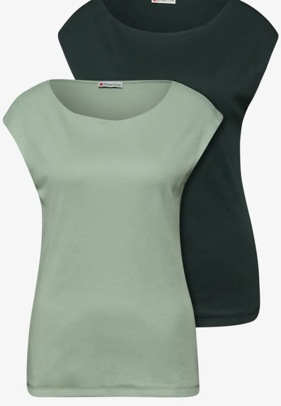Basic Shirt mit Boatneck im 2er-Pack