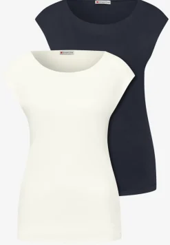 Basic Shirt mit Boatneck im 2er-Pack