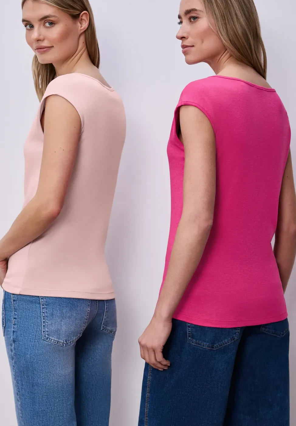 Basic Shirt mit Boatneck im 2er-Pack