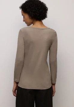 Basic Shirt mit Knopfdetail