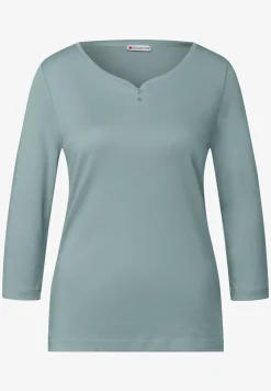 Basic Shirt mit Knopfdetail