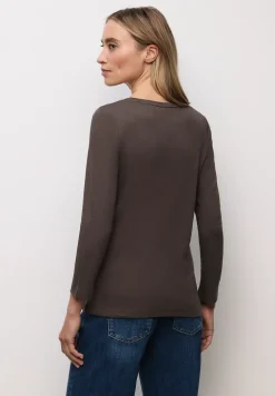 Basic Shirt mit Knopfdetail