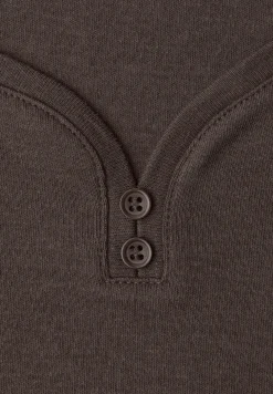Basic Shirt mit Knopfdetail