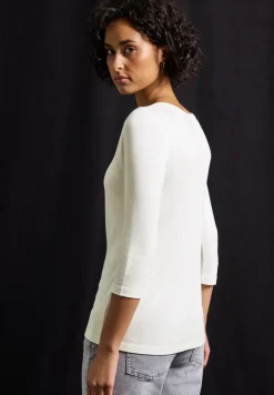Basic Shirt mit Knopfdetail