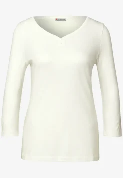 Basic Shirt mit Knopfdetail