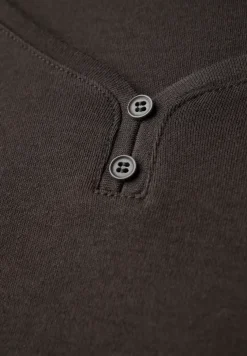 Basic Shirt mit Knopfdetail
