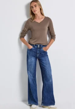 Basic Shirt mit Knopfdetail