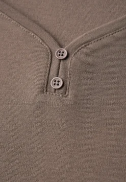 Basic Shirt mit Knopfdetail