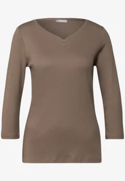 Basic Shirt mit Knopfdetail
