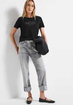 Basic Shirt mit Print