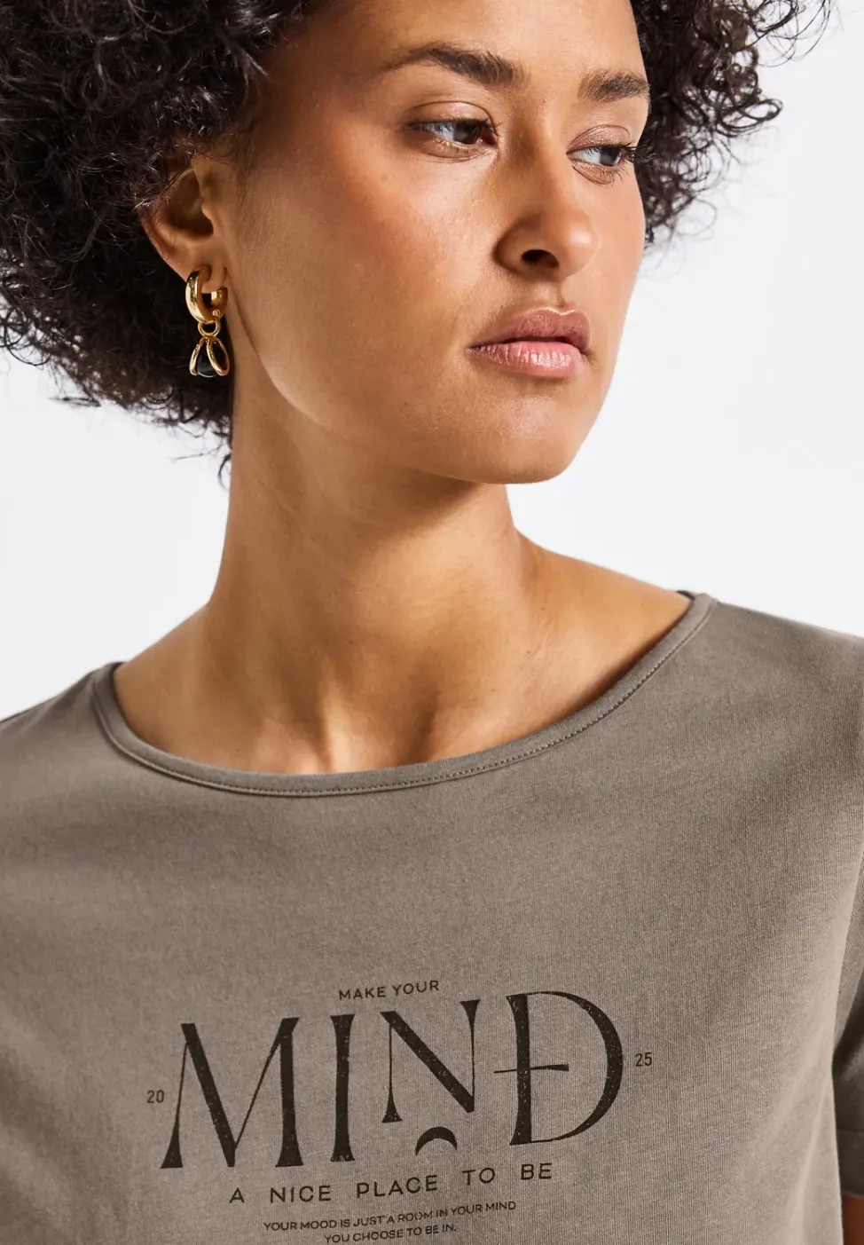 Basic Shirt mit Print