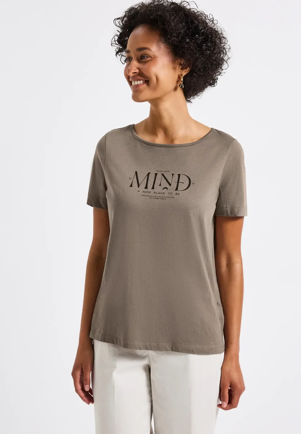 Basic Shirt mit Print