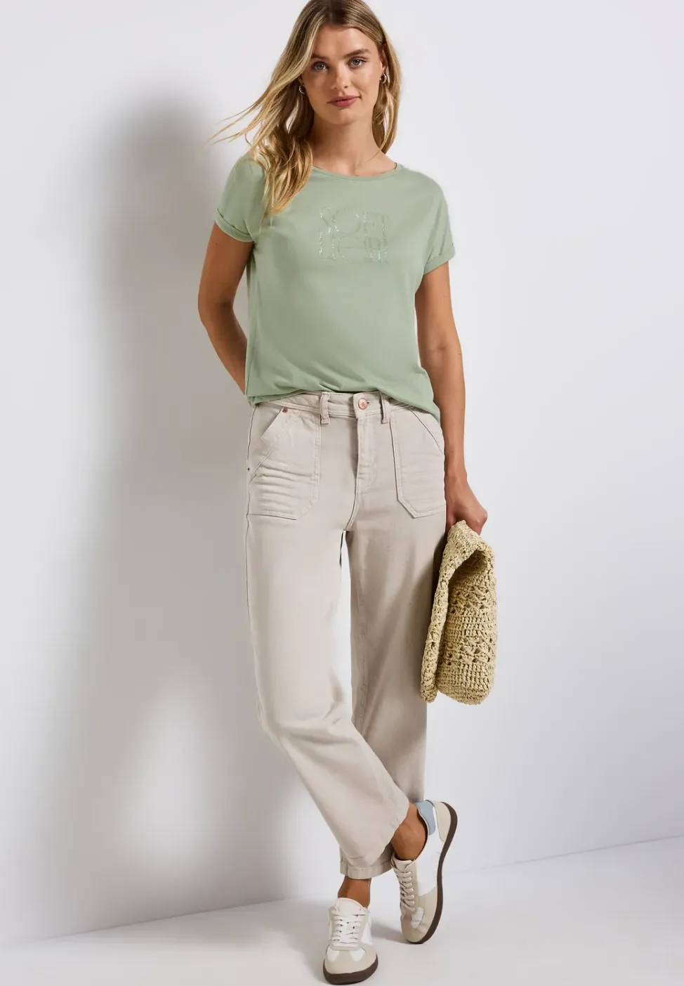 Basic Shirt mit Print
