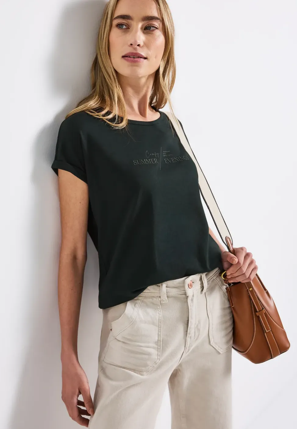 Basic Shirt mit Print
