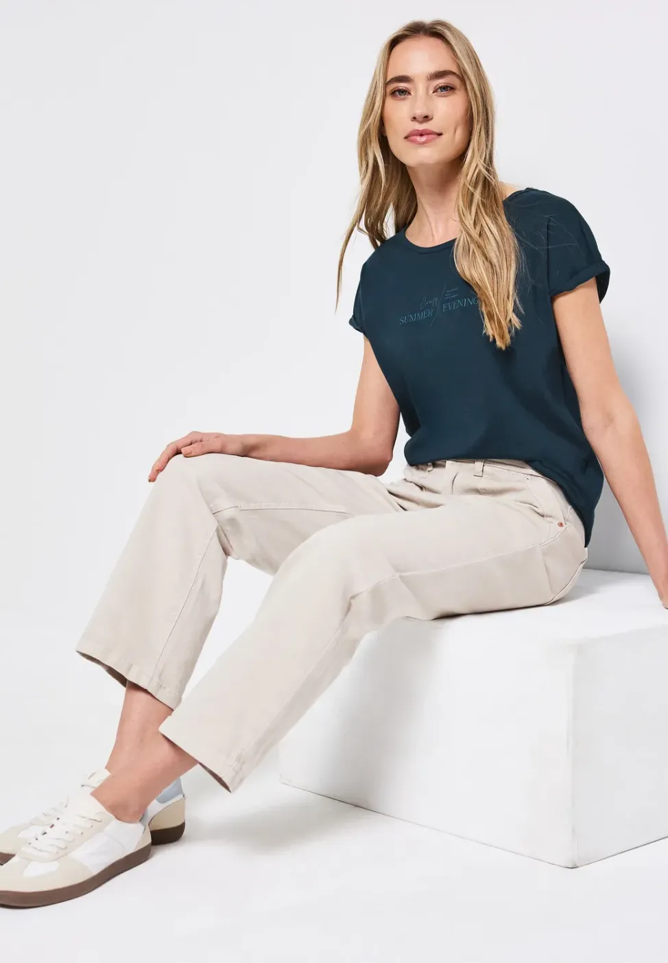 Basic Shirt mit Print