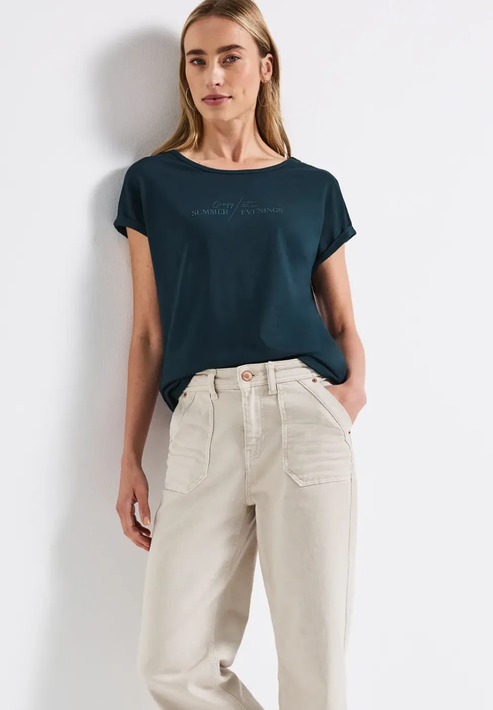 Basic Shirt mit Print