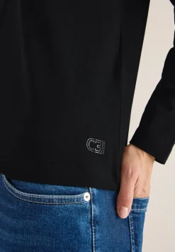 Basic Shirt mit Raffung