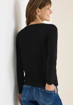 Basic Shirt mit Raffung