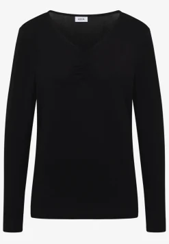 Basic Shirt mit Raffung