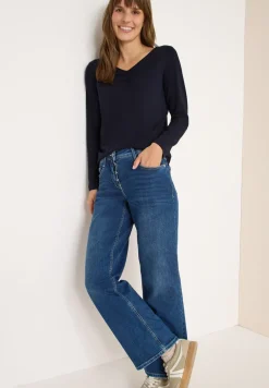Basic Shirt mit Raffung