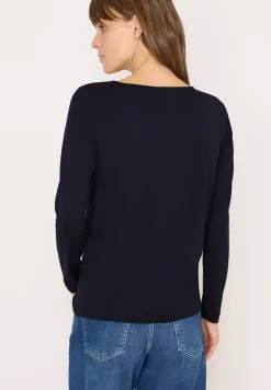 Basic Shirt mit Raffung