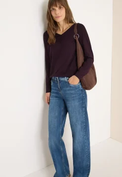 Basic Shirt mit Raffung