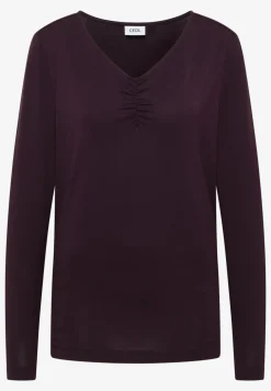 Basic Shirt mit Raffung