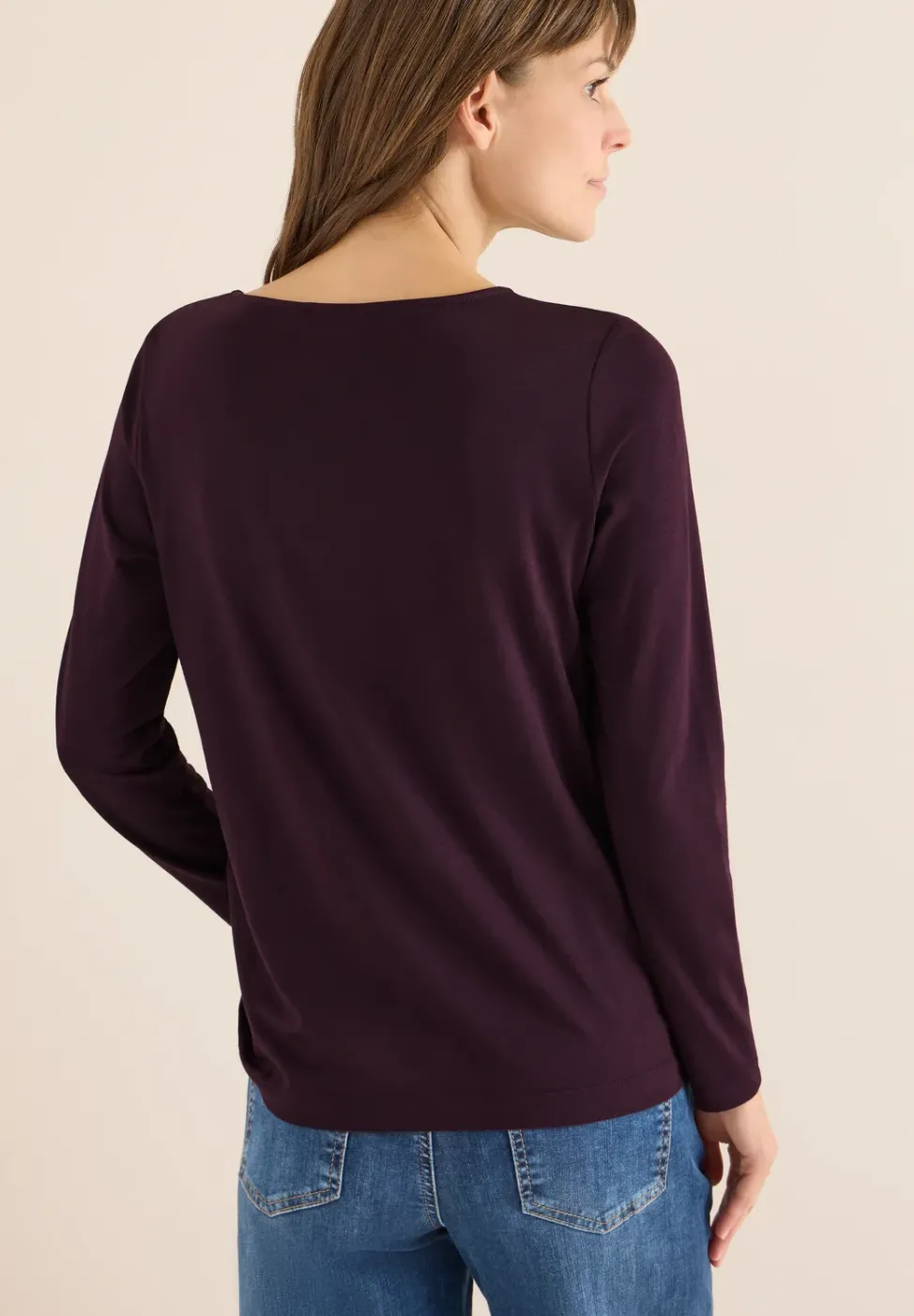 Basic Shirt mit Raffung