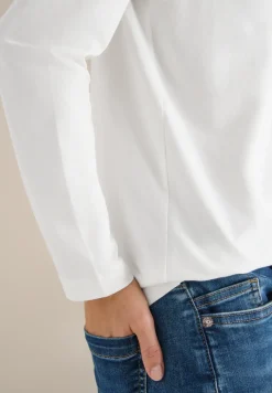 Basic Shirt mit Raffung