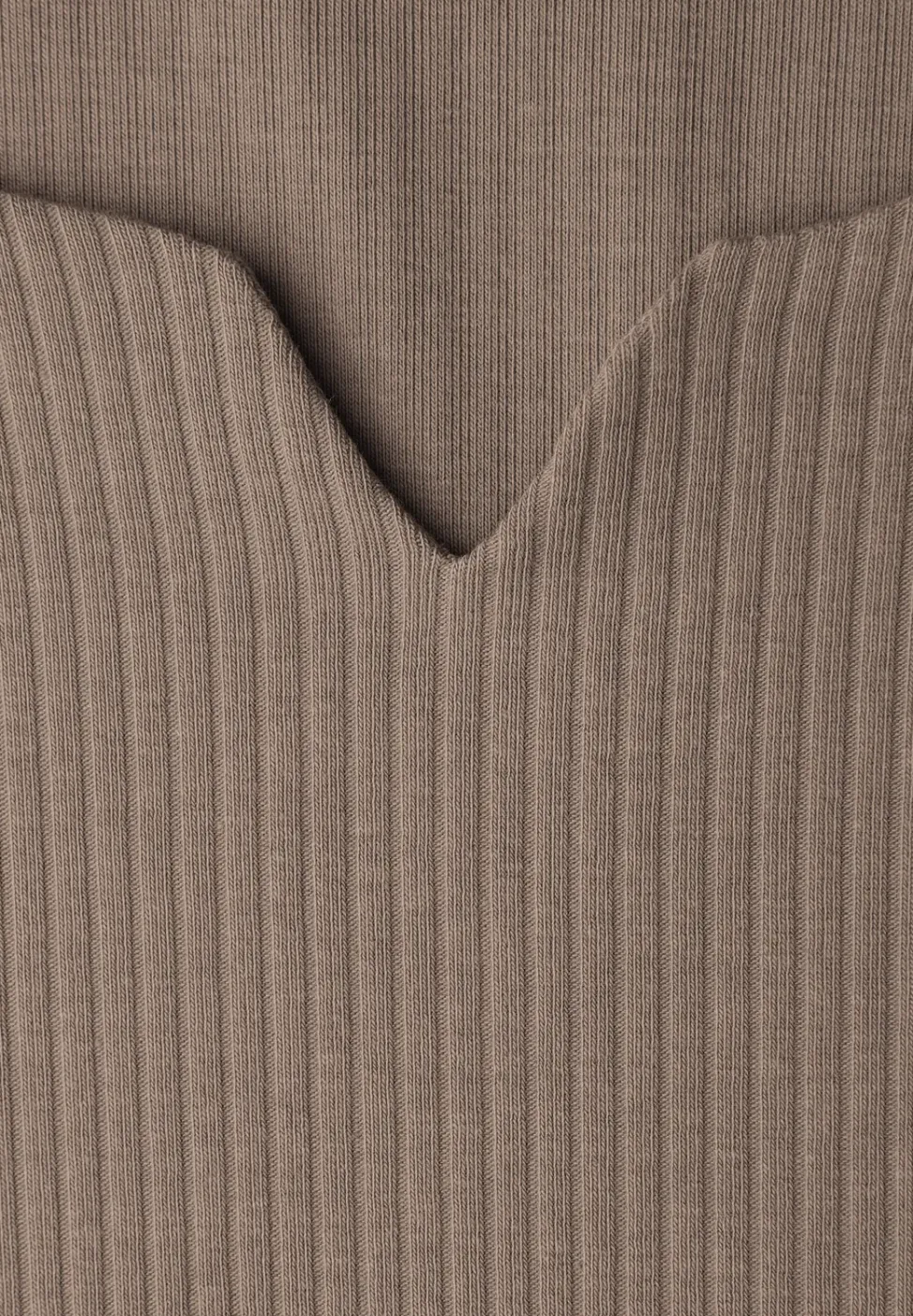Basic Shirt mit Rippstruktur