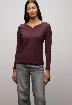 Basic Shirt mit Rippstruktur