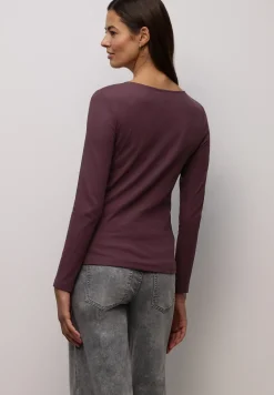 Basic Shirt mit Rippstruktur