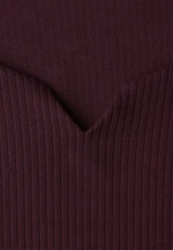 Basic Shirt mit Rippstruktur